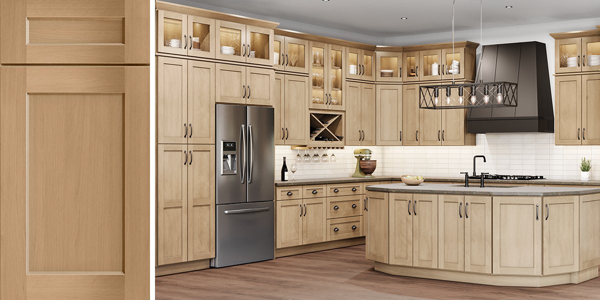 Highland Natural Shaker RTA Kitchen Cabinets – RTA Wood Cabinets