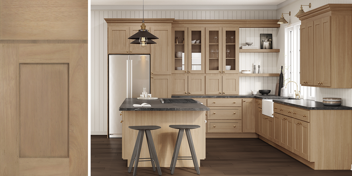 Natural Maple Shaker Kitchen Cabinets Lexington Honey Shaker Cabinets