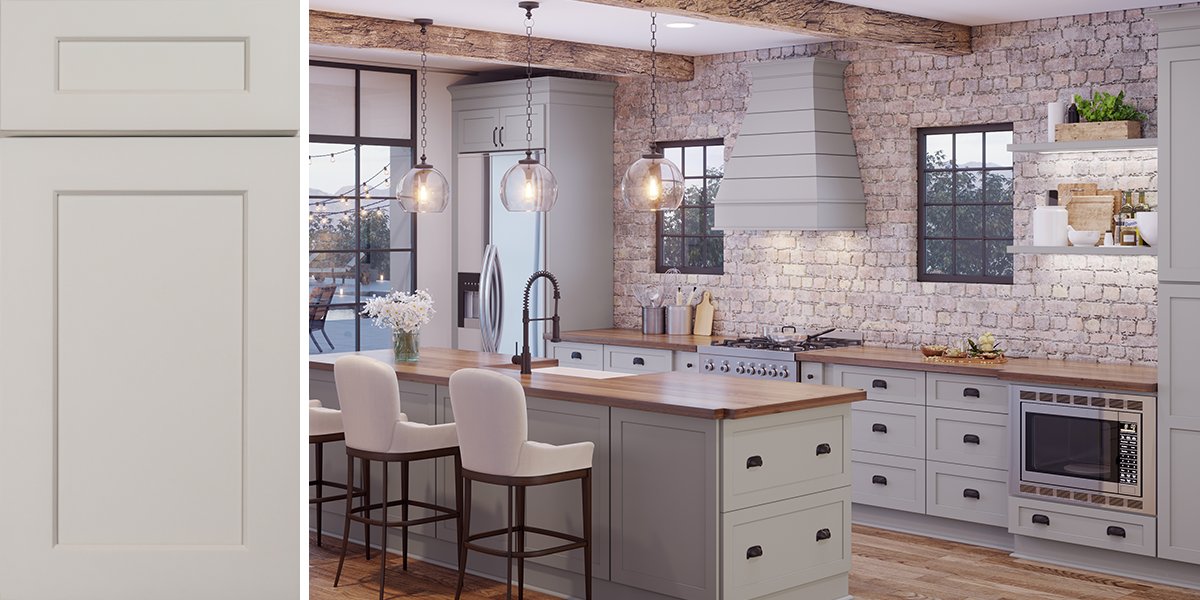Highland Dove Shaker RTA Kitchen Cabinets – RTA Wood Cabinets
