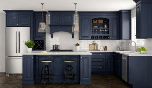 Stylish Blue Kitchen Cabinets for 2021 - RTA Wood Cabinets