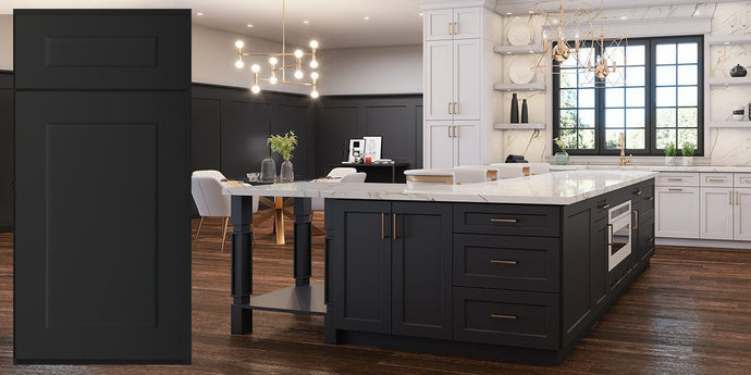 Black Kitchen Cabinets as an Accent Color