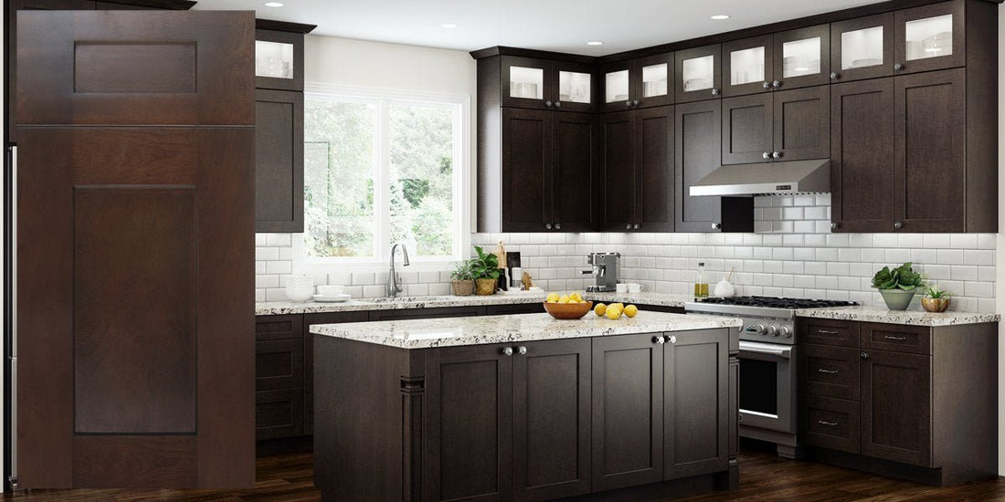 How Do You Modernize a Dark Brown Kitchen? - RTA Wood Cabinets