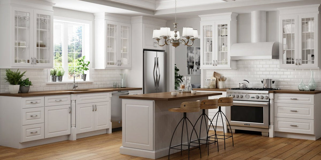 5 Ways to Make White Cabinets Work in a Small Kitchen - RTA Wood Cabinets