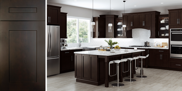 Horizon Espresso Shaker RTA Kitchen Cabinets