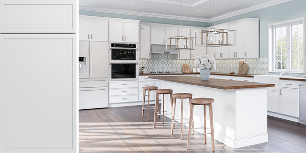 Edgeline White Shaker RTA Kitchen Cabinets