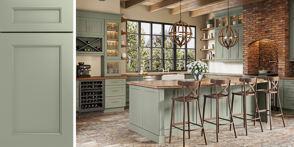 USCD Haven Sage RTA kitchen cabinets