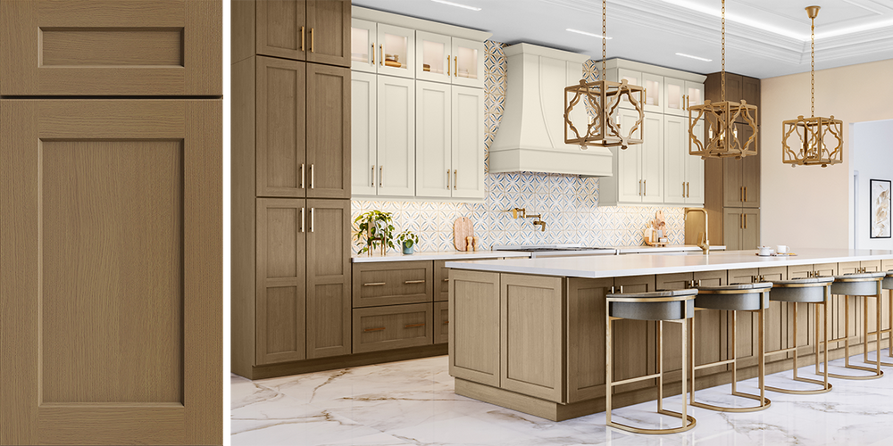 Highland Oak Shaker RTA Kitchen Cabinets