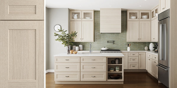 Essex Driftwood Shaker Assembled Kitchen Cabinets
