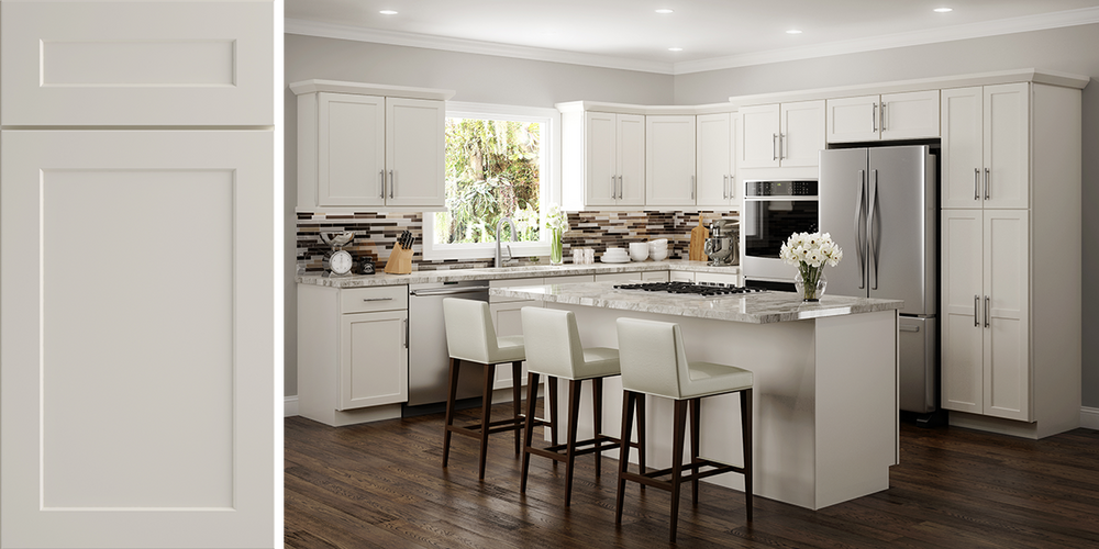 Amesbury Ivory Shaker Cabinets