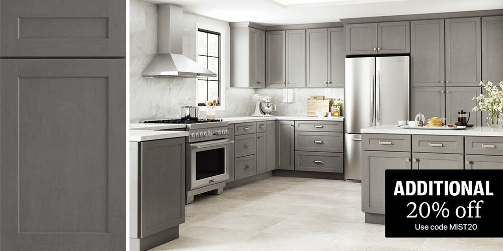 JSI Amesbury Mist Kitchen Cabinets