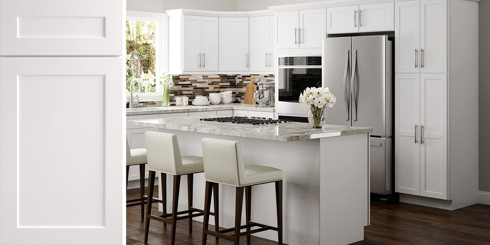 Amesbury White Shaker Cabinets