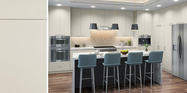 Euro Matte Cashmere RTA Kitchen Cabinets