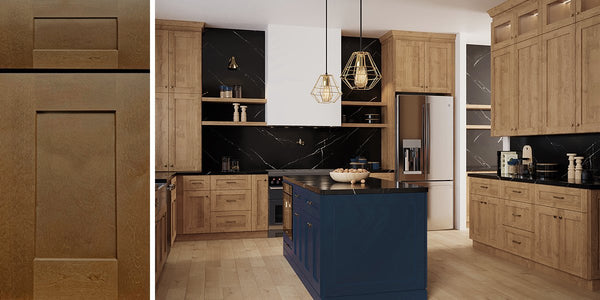 Harbor Brown Shaker RTA Kitchen Cabinets