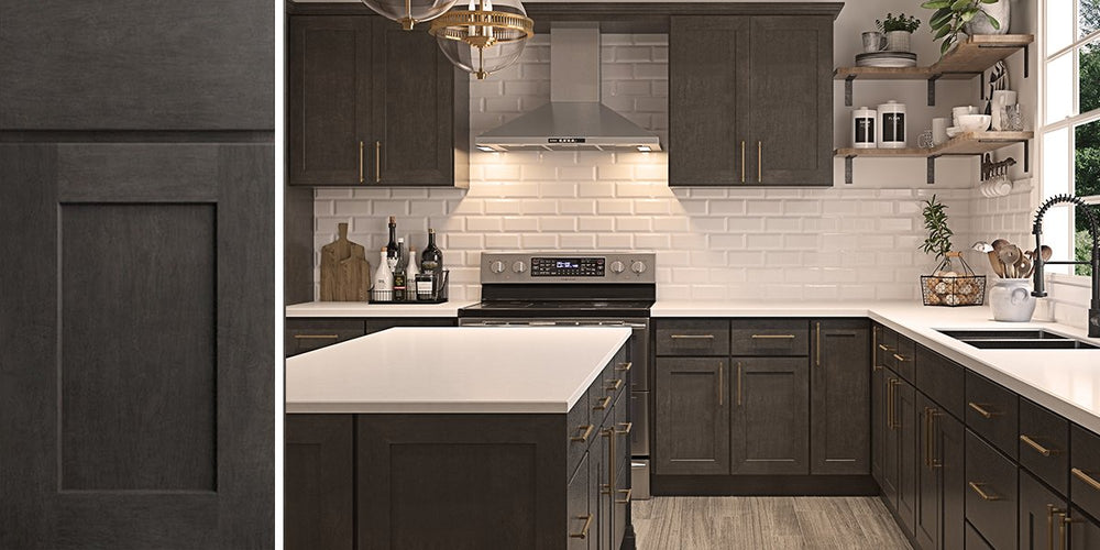 CNC Luxor Smokey Gray Kitchen Cabinets