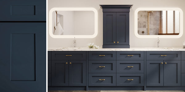 Harbor Blue Shaker RTA Kitchen Cabinets