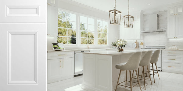 CNC Richmond White Kitchen Cabinets