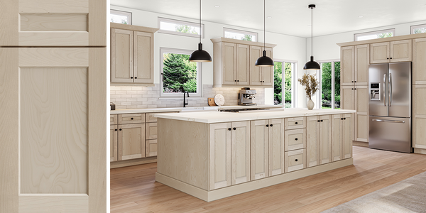 Highland Unfinished Shaker Assembled Kitchen Cabinets