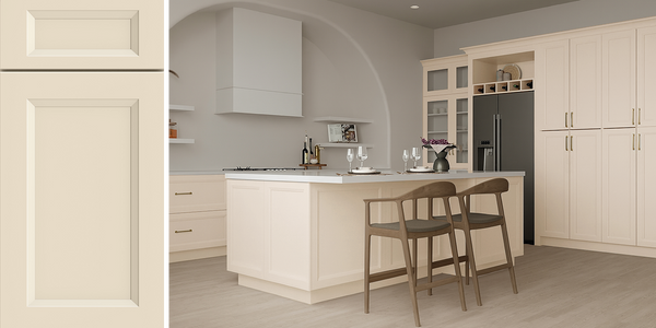 Sydney Linen Shaker Assembled Kitchen Cabinets - RTA Wood Cabinets