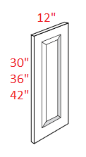 AAIR-WDEC42 Amesbury Ivory Shaker Assembled Wall Decorative End Panel