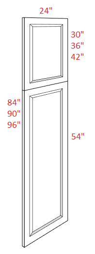 AKED-WPDEC96 Essex Driftwood Assembled Pantry Decorative End Panel