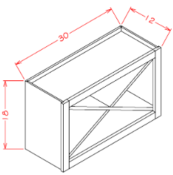 AOT-WXR3018 Oxford Toffee Assembled Wine Rack