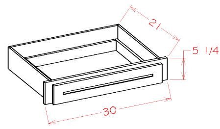 AHD-DKD30 Oxford Sage Assembled Desk Drawer