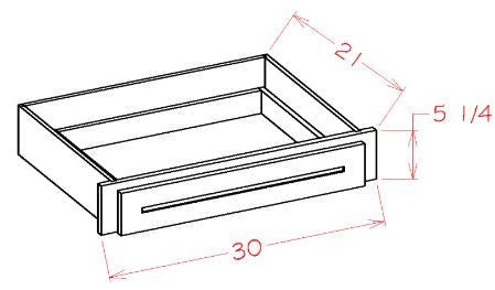 ASEO-DKD30 Haven Ember Assembled Desk Drawer
