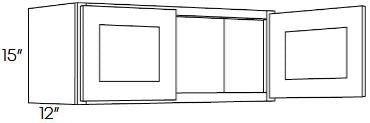 RB10-3315 Richmond White Assembled 33x15 Wall Cabinet