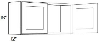 FB10-3318 Fashion White Assembled 33x18 Wall Cabinet