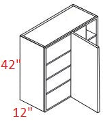 ML18-WBC36/39342 Matrix Silver Assembled Wall Blind Corner Cabinet