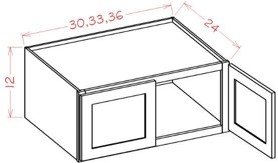 ASEO-W331224 Haven Ember Assembled 33x12x24 Wall Cabinet