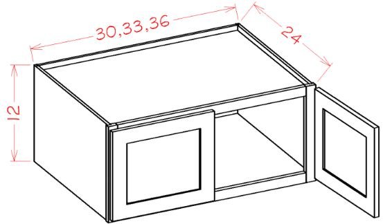 JCS-W3312 Horizon Cream RTA 33x12 Wall Cabinet