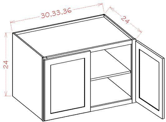 ASEO-W302424 Haven Ember Assembled 30x24x24 Wall Cabinet