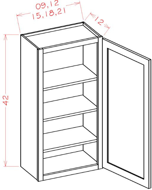 AKEL-W1242 Essex Lunar Assembled 12x42 Wall Cabinet