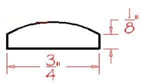 AOM-BAM Oxford Mist Assembled Batten Molding