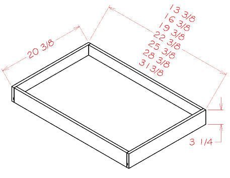 ASB- RS27-TypeA Highland Black Assembled Roll Out Tray