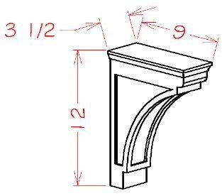 ASH-MCB Highland Natural Modern Corbel