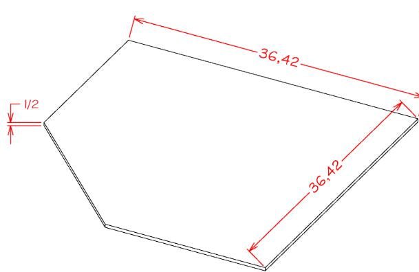 AHD-SBF4242 Oxford Sage Sink Base Cabinet
