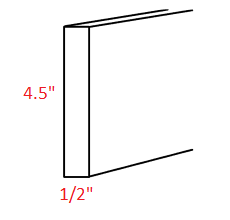 AKE-TK8 Essex White Assembled Toe Kick Molding