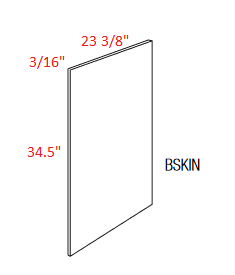 AKED-BSKIN Essex Driftwood Assembled Base Skin/Panel