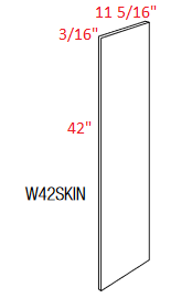 AAIR-W42SKIN Amesbury Ivory Shaker Assembled Wall Skin/Panel
