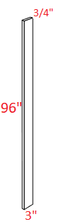 SB10-F396 Sydney White 3x96 Tall Filler