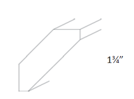 NB10-CRMS Newport White Crown Molding Shaker