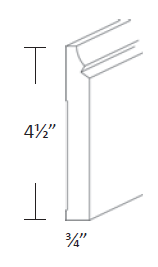 NB107-BSMS Newport Evergreen Furniture Base Molding Traditional