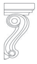 RB23-CBO-9 Richmond Stone Mission Style Corbel