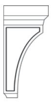 NB10-CBM-6 Newport White Decorative Corbel