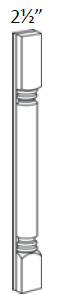 SB102-SPIN-P-36 Sydney Linen Plain Spindle