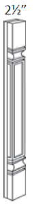 EB23-SPIN-S-42 Elegant Stone Square Spindle