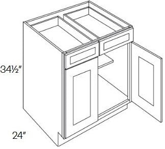 SB102-B33 Sydney Linen Assembled 33" Base Cabinet