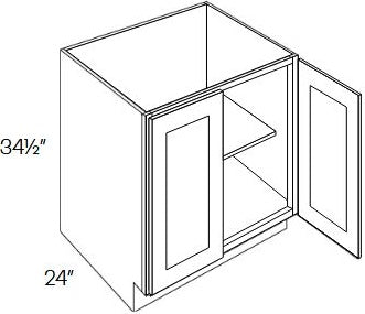 NB10-B42-FH Newport White Assembled 42" Base Cabinet